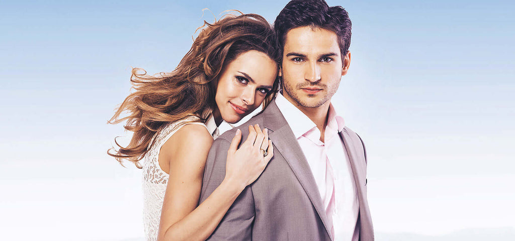 Couple embracing confidently promoting enhanced pleasure with Lube it Up lubricant