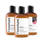 Three Penchant Organic Aloe Based Premium Nightstand Lube 4oz bottles bundle, made in USA, transparent background
