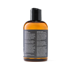 Penchant silicone based personal lubricant bottle back label with bilingual ingredients, directions and usage warnings, transparent background