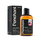 Penchant Classic Silicone Based Premium Nightstand Lube 4oz bottle with box packaging, made in USA, transparent background