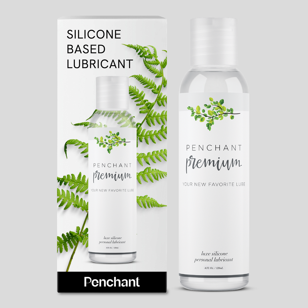 Penchant Premium silicone-based lubricant for sensitive skin with silky-smooth, long-lasting formula in elegant packaging