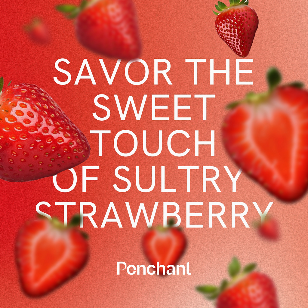 Strawberry Lube - Sultry Sensation Personal Lubricant with fresh strawberry imagery.